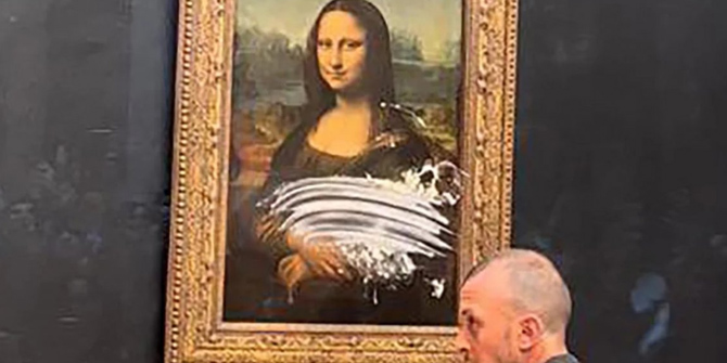Mona Lisa'ya pastalı saldırı!
