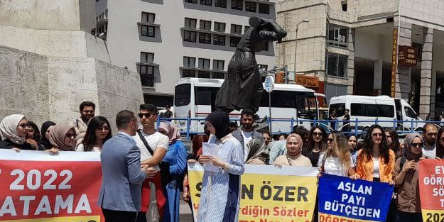 Atama bekleyen öğretmenler Ankara'da meydanlara çıktı
