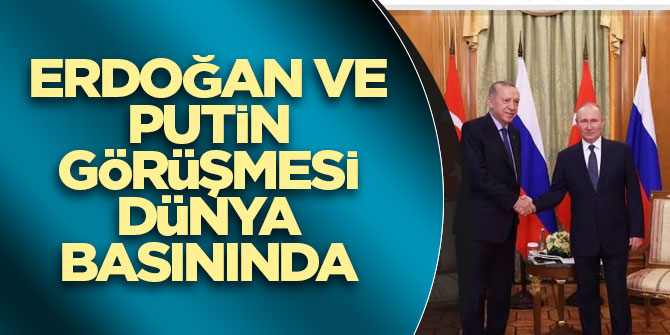 Erdoğan ve Putin görüşmesi dünya basınında