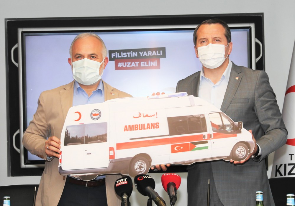 Memur-Sen'den Filistin'e acil yardım ambulansı
