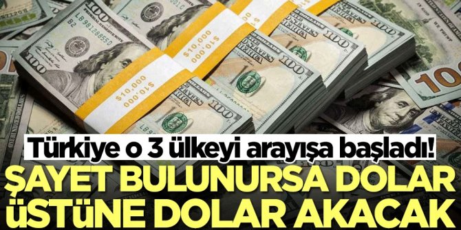 Türkiye o 3 ülkeyi arayışa başladı! Bulunursa dolar üstüne dolar akacak