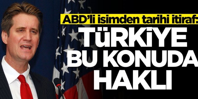 ABD’li isimden tarihi itiraf: Türkiye bu konuda haklı
