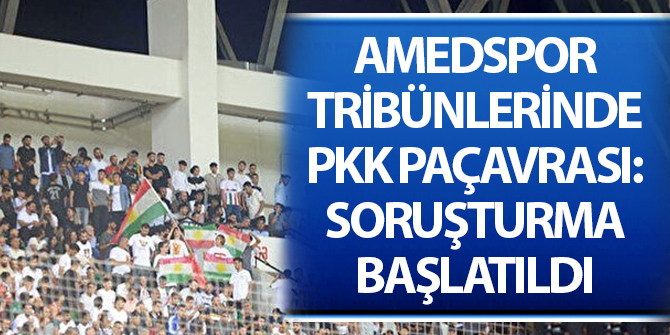 Amedspor tribünlerinde PKK paçavrası: Soruşturma başlatıldı