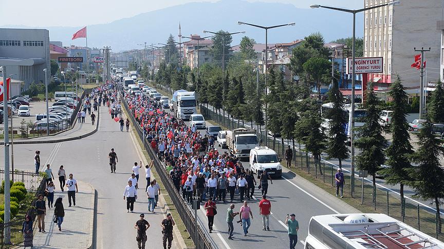 Ordu'dan Giresun'a 'Fındık İçin Yürüyoruz' yürüyüşü başladı