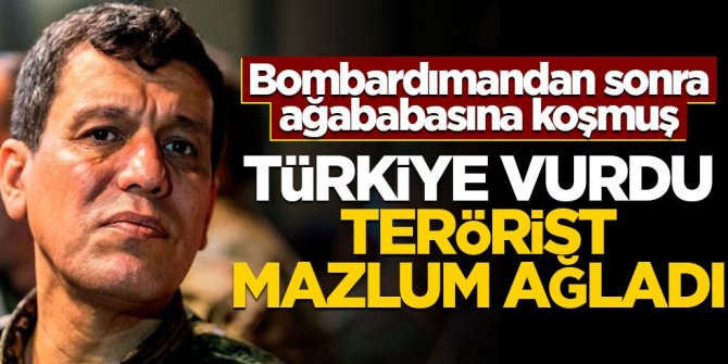 Bombardımandan sonra ağababasına koşmuş! Türkiye vurdu terörist Mazlum ağladı