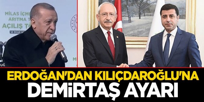 Cumhurbaşkanı Erdoğan'dan Kılıçdaroğlu'nun Demirtaş planına tepki