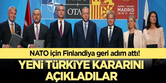 NATO için Finlandiya geri adım attı! Yeni Türkiye kararını açıkladılar
