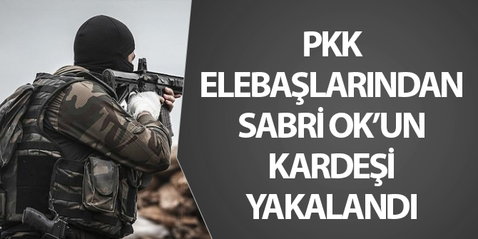 PKK'nın elebaşlarından Sabri Ok'un kardeşi yakalandı