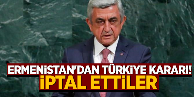 Ermenistan Türkiye ile normalleşme protokollerini iptal etti