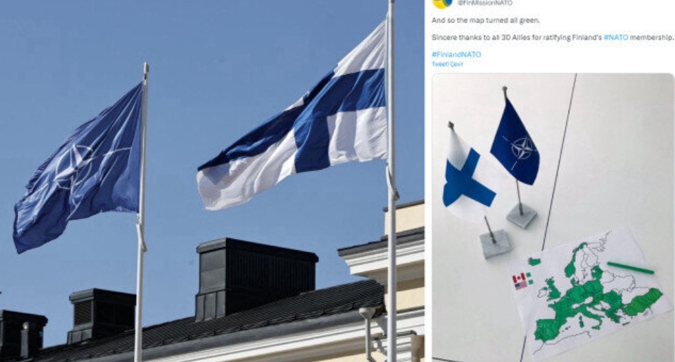 NATO retweet yaptı: Finlandiya'dan dikkat çeken KKTC haritalı paylaşım
