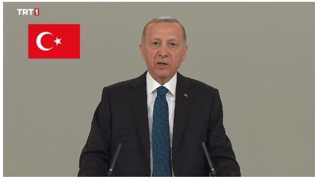 Cumhurbaşkanı Erdoğan TRT'de 14 Mayıs propaganda konuşmasını yaptı