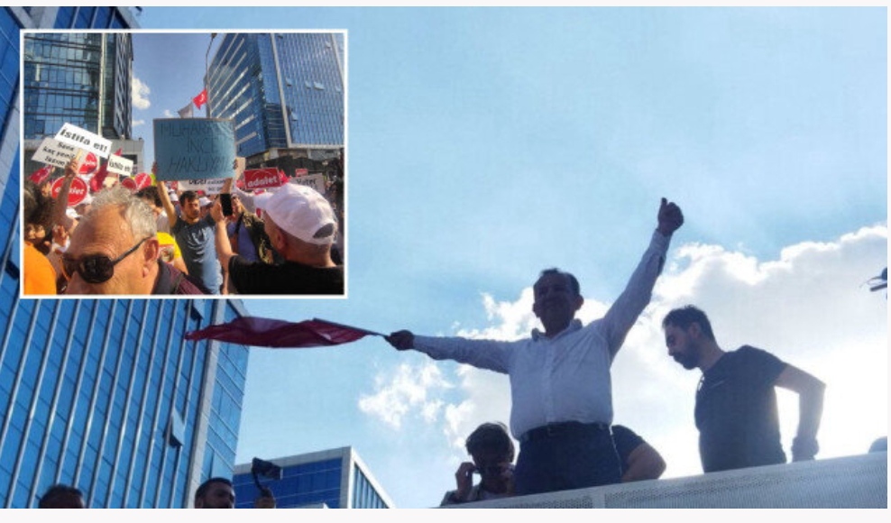 CHP Genel Merkezi önünde 'Diktatör Kemal' sloganları: Yüzlerce CHP'li istifasını istedi