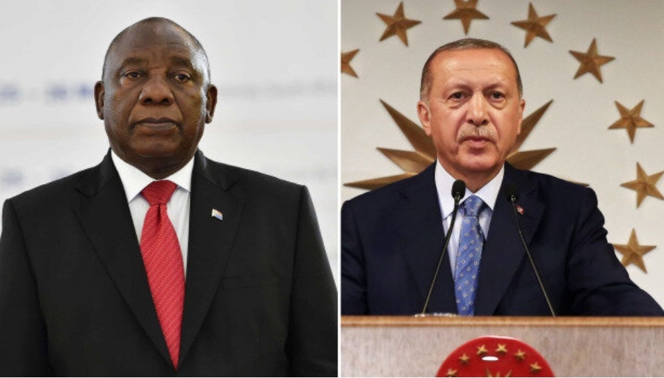 Türkevi'nde diplomasi rüzgarı: Cumhurbaşkanı Erdoğan Güney Afrika Cumhuriyeti Cumhurbaşkanı Ramaphosa ile bir araya geldi