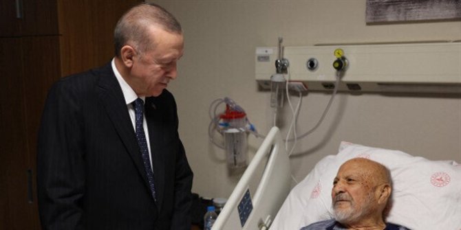 Erdoğan eski Devlet Bakanı Aksay'ı hastanede ziyaret etti