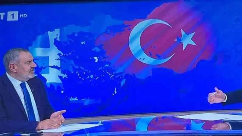 Yunan Devlet Televizyonu ERT, Trakya'yı Yunanistan renklerinde gösterdiği grafiği düzeltti