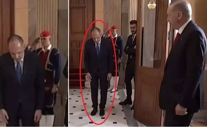 Gündem oldu... Yunan Bakan Erdoğan'ı görünce eğilerek selamladı