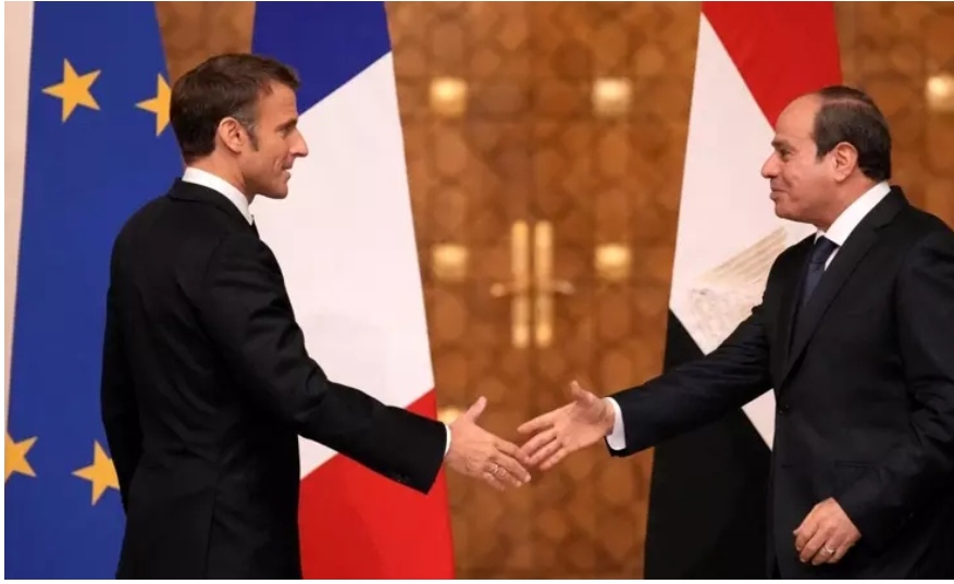 Macron ve Sisi Gazze'yi görüştü