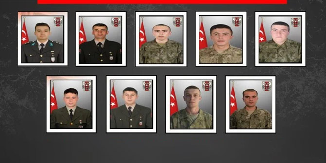 9 kahraman Mehmetçik şehit düştü... Evleri Türk bayraklarıyla donatıldı