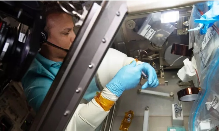 Astronot Gezeravcı, "MİYOKA" deneyini hayata geçirdi