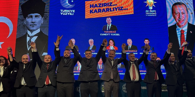 Cumhur İttifakı'nın Tekirdağ ilçe belediye başkan adayları açıklandı