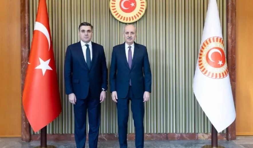 TBMM Başkanı Kurtulmuş, Gürcistan Dışişleri Bakanı'nı kabul etti