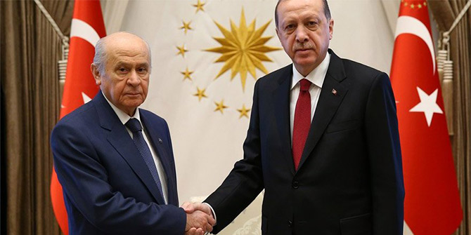 Beştepe'de Erdoğan-Bahçeli görüşmesi sona erdi