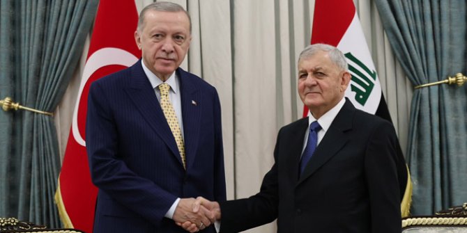 Cumhurbaşkanı Erdoğan, Irak’ta: Abdullatif Reşid ile görüştü