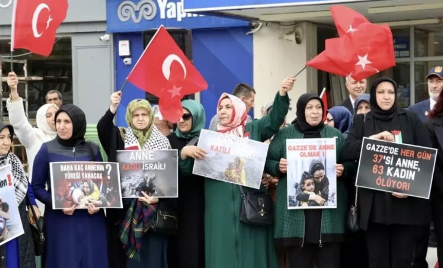 AK Partili kadınlar Filistinli anneler için toplandı