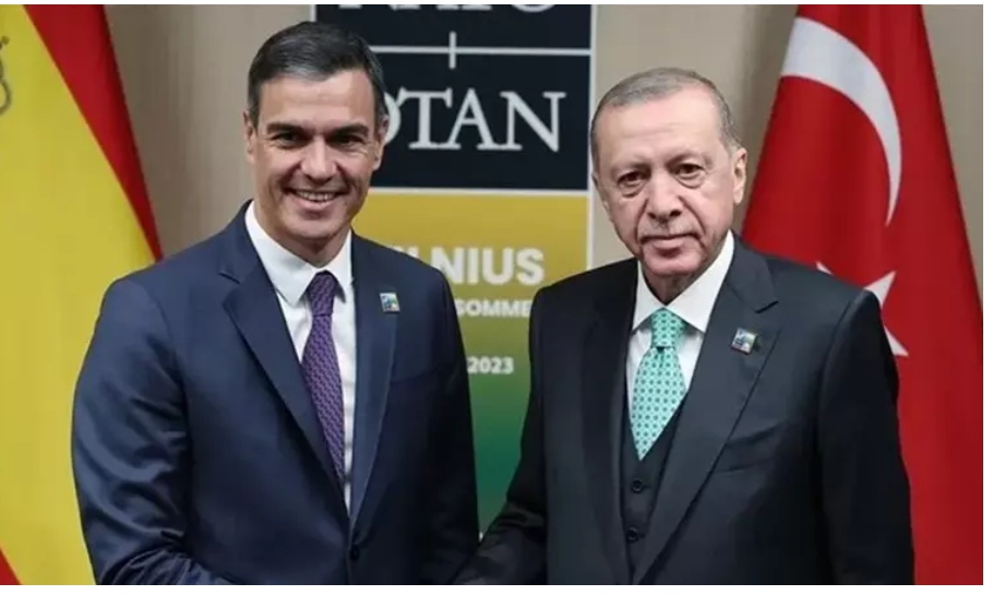 Cumhurbaşkanı Erdoğan, İspanya Başbakanı Sanchez ile telefonda görüştü