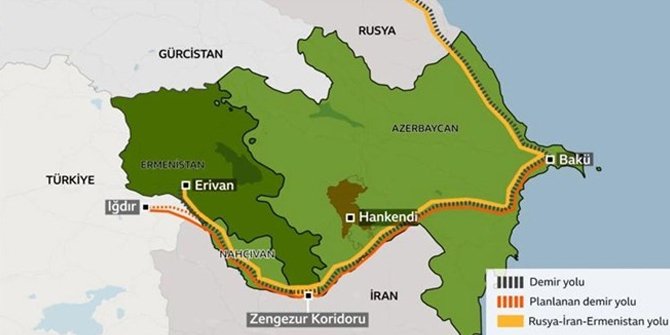 Zengezur'da iki alternatif! Ermenistan olmazsa İran hattı gündemde