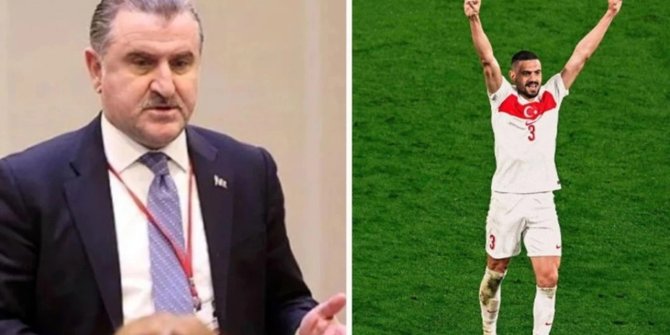 Gençlik ve Spor Bakanı Osman Aşkın Bak'tan Merih Demiral'a destek!