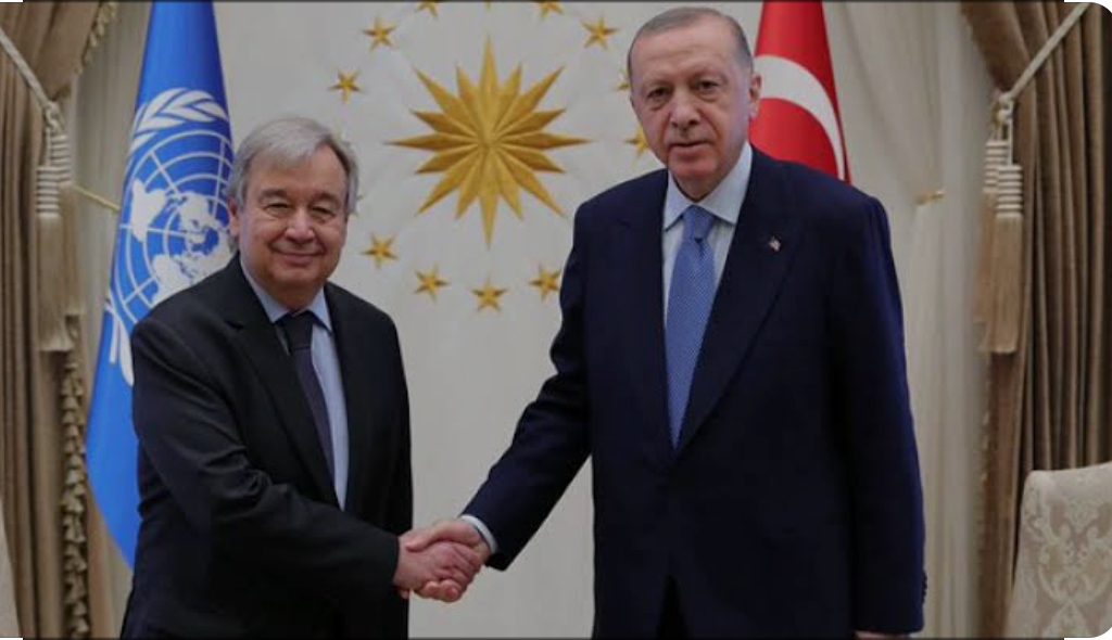 Cumhurbaşkanı Erdoğan BM Genel Sekreteri Guterres ile görüştü: Suriye'deki görüşmeler ele alındı