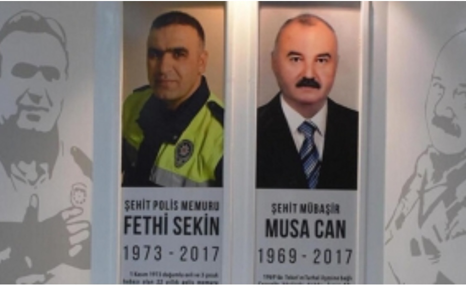 Cumhurbaşkanı Erdoğan, şehit polis memuru Fethi Sekin ile adliye çalışanı Musa Can'ı andı