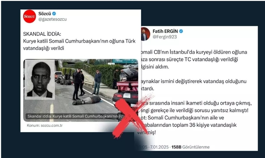 İletişim Başkanlığı Somali Cumhurbaşkanının oğlu ile ilgili iddiaları yalanladı