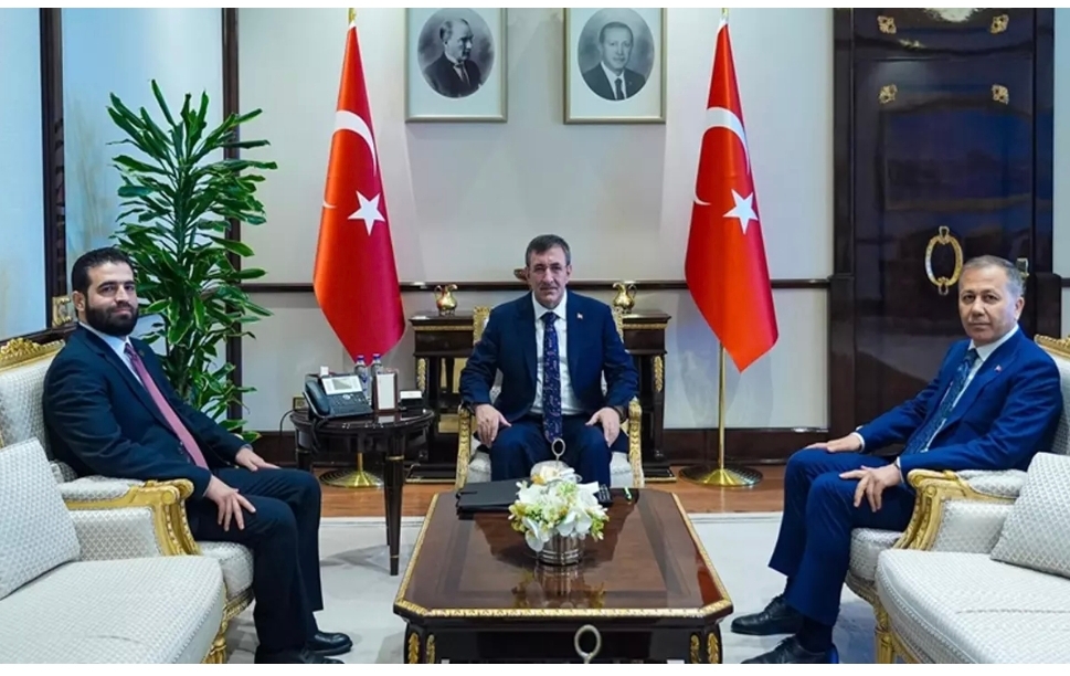 Cumhurbaşkanı Yardımcısı Yılmaz, Suriye İçişleri Bakanı Hattab'ı kabul etti! "Destek vermeye devam edeceğiz"