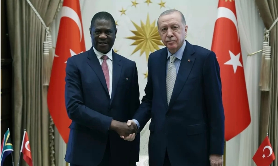 Cumhurbaşkanı Erdoğan, Güney Afrika Cumhuriyeti Cumhurbaşkanı Yardımcısı Mashatile'yi kabul etti