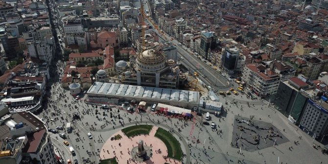 Taksim Camii'nin kaba inşaatının yüzde 85'i tamamlandı