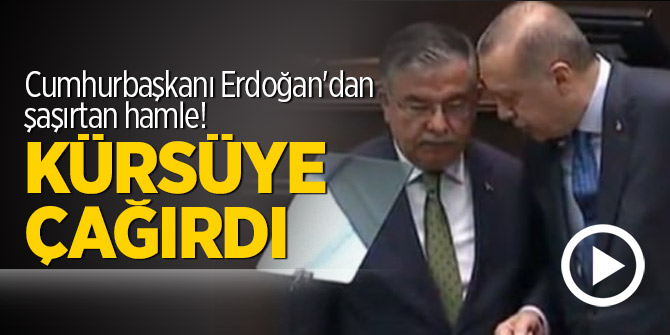Cumhurbaşkanı Erdoğan'dan şaşırtan hamle! Kürsüye çağırdı