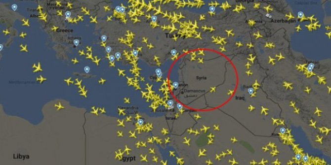 Trump'ın Suriye açıklamaları sonrası Suriye hava sahası durdu