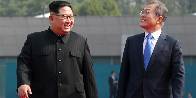 Kuzey Kore ve Güney Kore liderleri bir araya geldi!