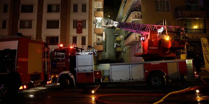 Ankara'da ev yangını!