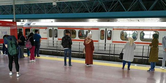 Ankara metrosunda korkunç olay