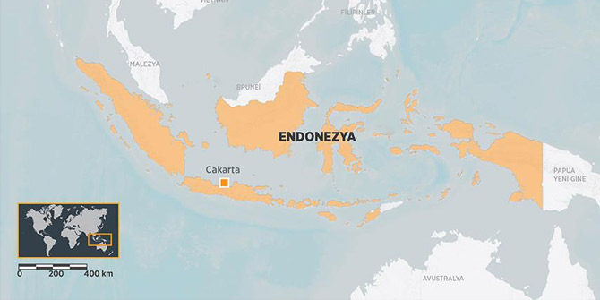 Endonezya'da tekne alabora oldu