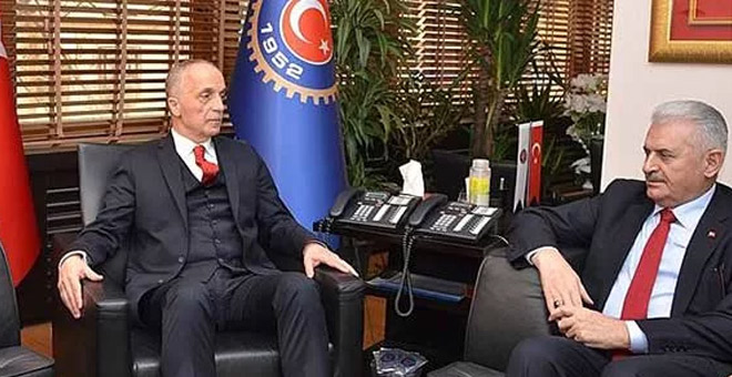 Başbakan Yıldırım Türk-İş Başkanı Atalay'ı ziyaret ediyor