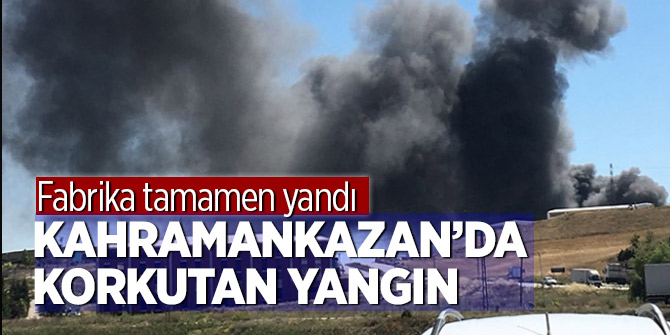 Ankara Sanayiciler Sitesinde korkutan yangın