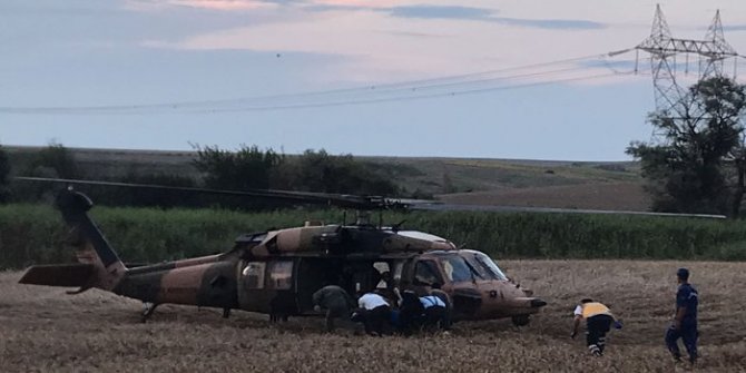 Tren kazasında yaralananlar için askeri helikopterler devreye girdi