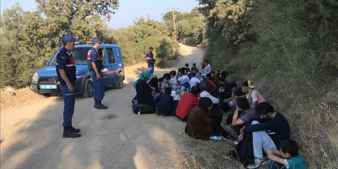 Çanakkale'de 40 göçmen yakalandı