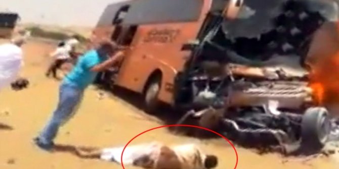 Türk Hacı Adaylarını Taşıyan Otobüs Yandı: 2 Ölü, 1 Yaralı