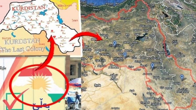 Barzani'nin kampanyasında skandal harita!