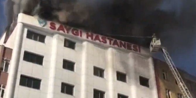 İstanbul Sultanbeyli'de özel bir hastanede yangın çıktı!